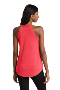 District   Women's Perfect Tri  Rocker Tank - Red Frost Back