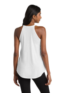 District   Women's Perfect Tri  Rocker Tank - White Back