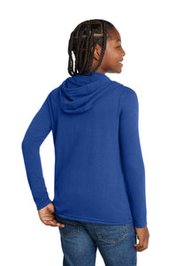 District  Youth Perfect Tri  Long Sleeve Hoodie DT139Y - Deep Royal Back