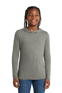 District  Youth Perfect Tri  Long Sleeve Hoodie DT139Y - Grey Frost