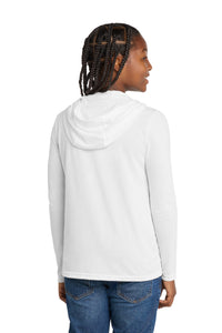 District  Youth Perfect Tri  Long Sleeve Hoodie DT139Y - White Back