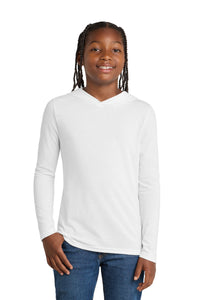 District  Youth Perfect Tri  Long Sleeve Hoodie DT139Y - White