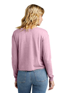 District Women's Perfect Tri Midi Long Sleeve Tee DT141 - Wisteria Heather Back