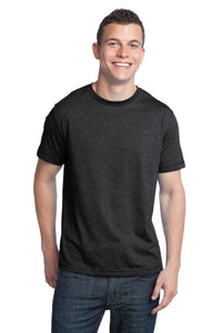 DISCONTINUED District - Young Mens Tri-Blend Crewneck Tee - Charcoal Heather
