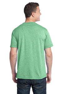 DISCONTINUED District - Young Mens Tri-Blend Crewneck Tee - Green Heather Back