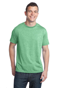 DISCONTINUED District - Young Mens Tri-Blend Crewneck Tee - Green Heather