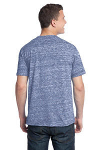 DISCONTINUED District - Young Mens Tri-Blend Crewneck Tee - Navy Heather Back