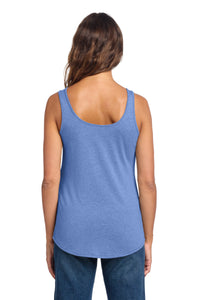 District Women's Perfect Tri Relaxed Tank DT151 - Maritime Frost Back