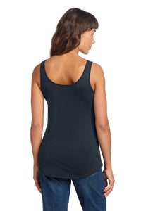 District Women's Perfect Tri Relaxed Tank DT151 - New Navy Back
