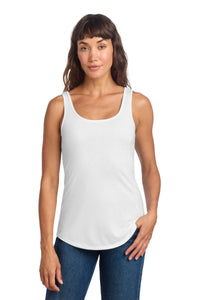 District Women's Perfect Tri Relaxed Tank DT151 - White