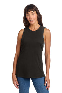 District Women's Perfect Tri Muscle Tank DT153 - Black