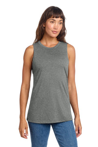 District Women's Perfect Tri Muscle Tank DT153 - Heathered Charcoal