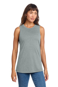 District Women's Perfect Tri Muscle Tank DT153 - Heathered Grey