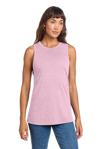District Women's Perfect Tri Muscle Tank DT153 - Wisteria Heather