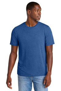 District Perfect Weight CVC Tee DT184 - Heathered Deep Royal
