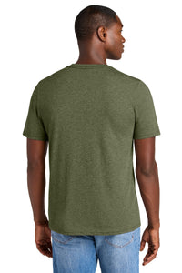 District Perfect Weight CVC Tee DT184 - Military Green Heather Back