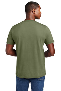 District Wash Tee DT2101 - Olive Drab Green Back