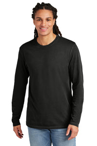 District Wash Long Sleeve Tee DT2103 - Black
