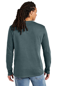 District Wash Long Sleeve Tee DT2103 - Deep Steel Blue Back