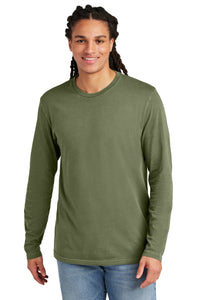 District Wash Long Sleeve Tee DT2103 - Olive Drab Green