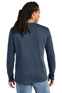 District Wash Long Sleeve Tee DT2103 - True Navy Back