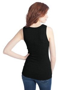 DISCONTINUED District - Juniors 2x1 Rib Tank - Midnight Black Back