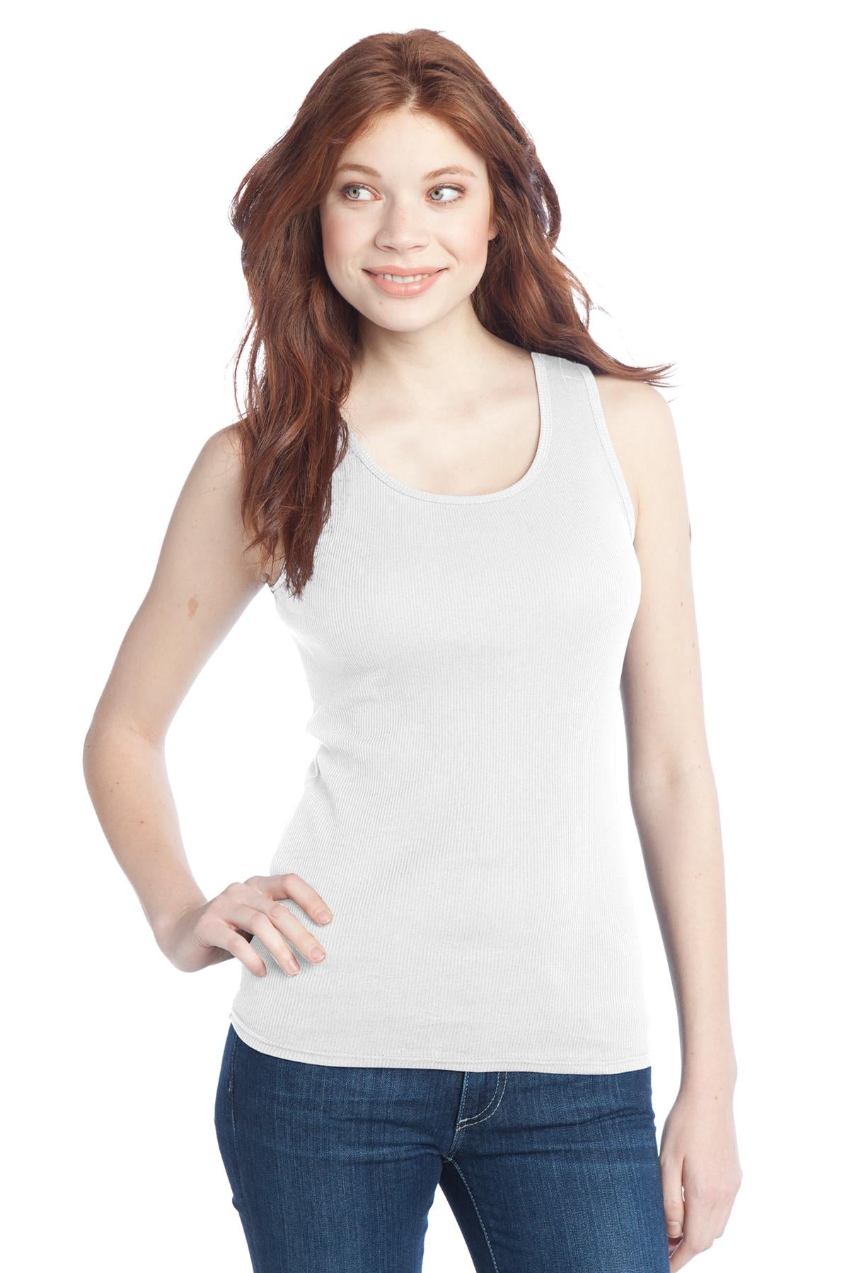 DISCONTINUED District - Juniors 2x1 Rib Tank - White