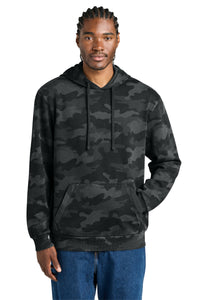 District Wash Camo Fleece Hoodie DT2200C - Black
