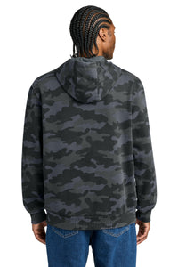 District Wash Camo Fleece Hoodie DT2200C - Graphite Back