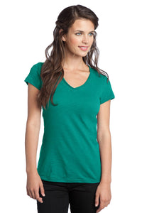 DISCONTINUED District Juniors Slub V-Neck Tee - Jade