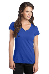 DISCONTINUED District Juniors Slub V-Neck Tee - Deep Royal