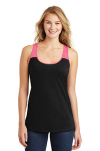 DISCONTINUED District Juniors Varsity Tank - Black/ Watermelon