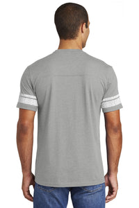 DISCONTINUED District   Game Tee - Heathered Nickel/ White Back