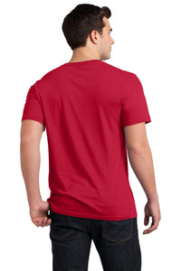DISCONTINUED District Young Mens Soft Wash Crew Tee - New Red Back