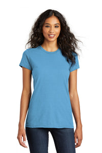 District Women's Fitted The Concert Tee DT5001 - Aquatic Blue