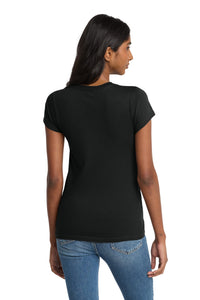 District Women's Fitted The Concert Tee DT5001 - Black Back