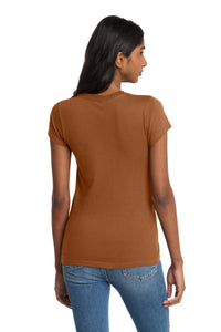 District Women's Fitted The Concert Tee DT5001 - Burnt Orange Back