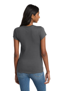 District Women's Fitted The Concert Tee DT5001 - Charcoal Back