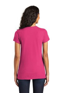 District Women's Fitted The Concert Tee DT5001 - Dark Fuchsia Back