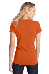 District Women's Fitted The Concert Tee DT5001 - Deep Orange Back