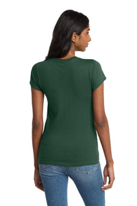 District Women's Fitted The Concert Tee DT5001 - Forest Green Back