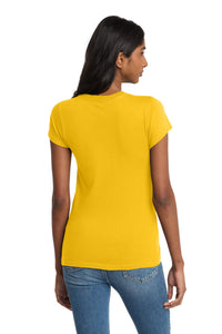 District Women's Fitted The Concert Tee DT5001 - Gold Back