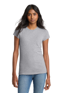 District Women's Fitted The Concert Tee DT5001 - Heather Grey