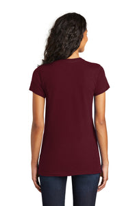 District Women's Fitted The Concert Tee DT5001 - Maroon Back