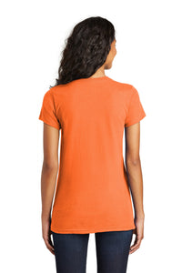 District Women's Fitted The Concert Tee DT5001 - Neon Orange Back