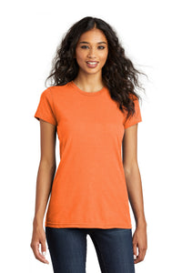 District Women's Fitted The Concert Tee DT5001 - Neon Orange