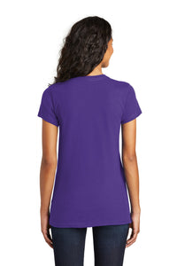 District Women's Fitted The Concert Tee DT5001 - Purple Back