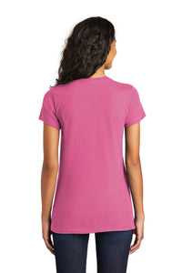 District Women's Fitted The Concert Tee DT5001 - True Pink Back