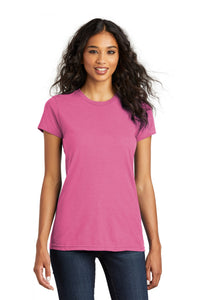 District Women's Fitted The Concert Tee DT5001 - True Pink