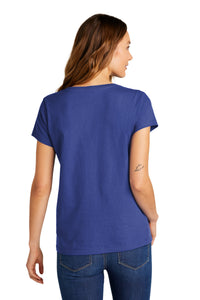 District Women's The Concert Tee V-Neck DT5002 - Deep Royal Back